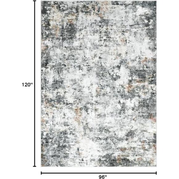 8x10 Area Rugs, Modern Abstract Washable Rug for Living Room, Stain Resistant - Picture 2 of 7